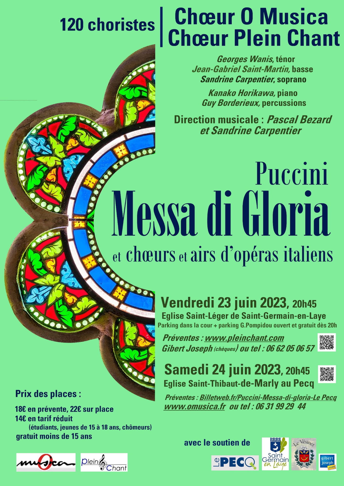 Affiche concert Puccini 2023